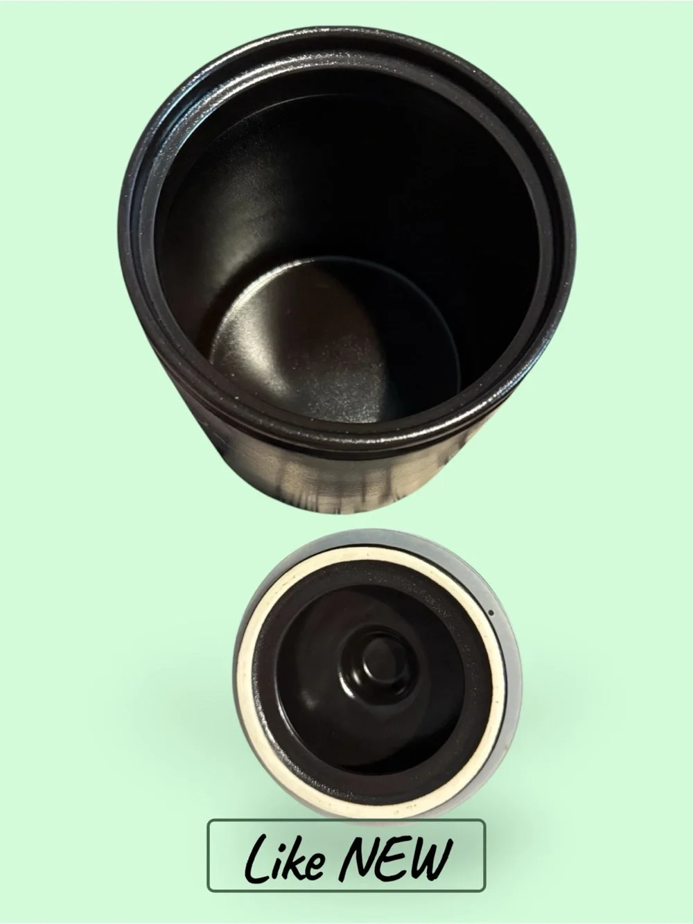 Top Paw Black Treat Jar with Gold Paw Accent